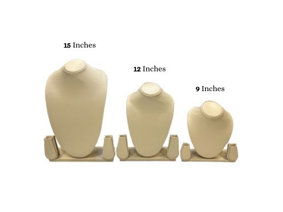 Necklace Stand - Creme Foam Display