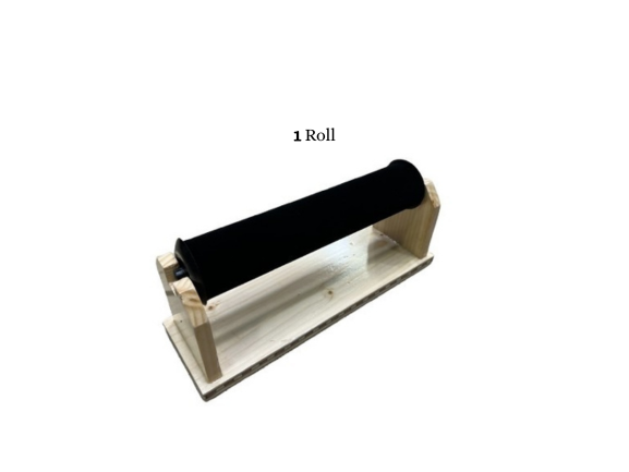 Bangle Stand - Black Velvet Natural wood