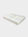 Dubai Tray (White) - 2 Compartment