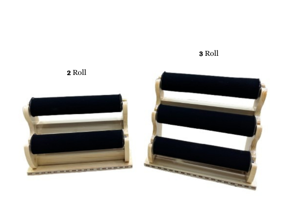 Bangle Stand - Black Velvet Natural wood