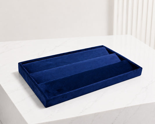 3 Line Tops Tray - Dark Blue Premium Exhibition Series
