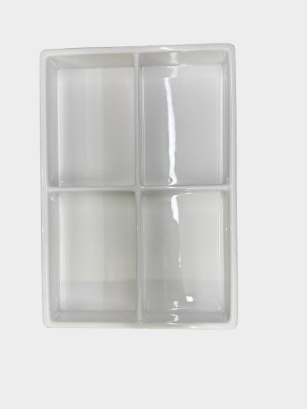Dubai Tray (White) - 4 Compartments