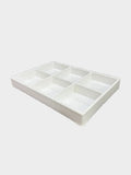 Dubai Tray (White) - 6 Compartment