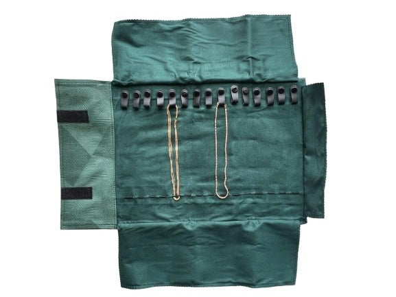 Chain Roller Green Suede