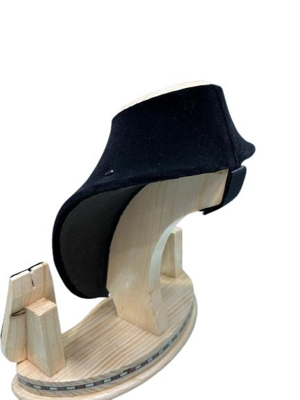 Necklace stand - Black Velvet Natural Wood