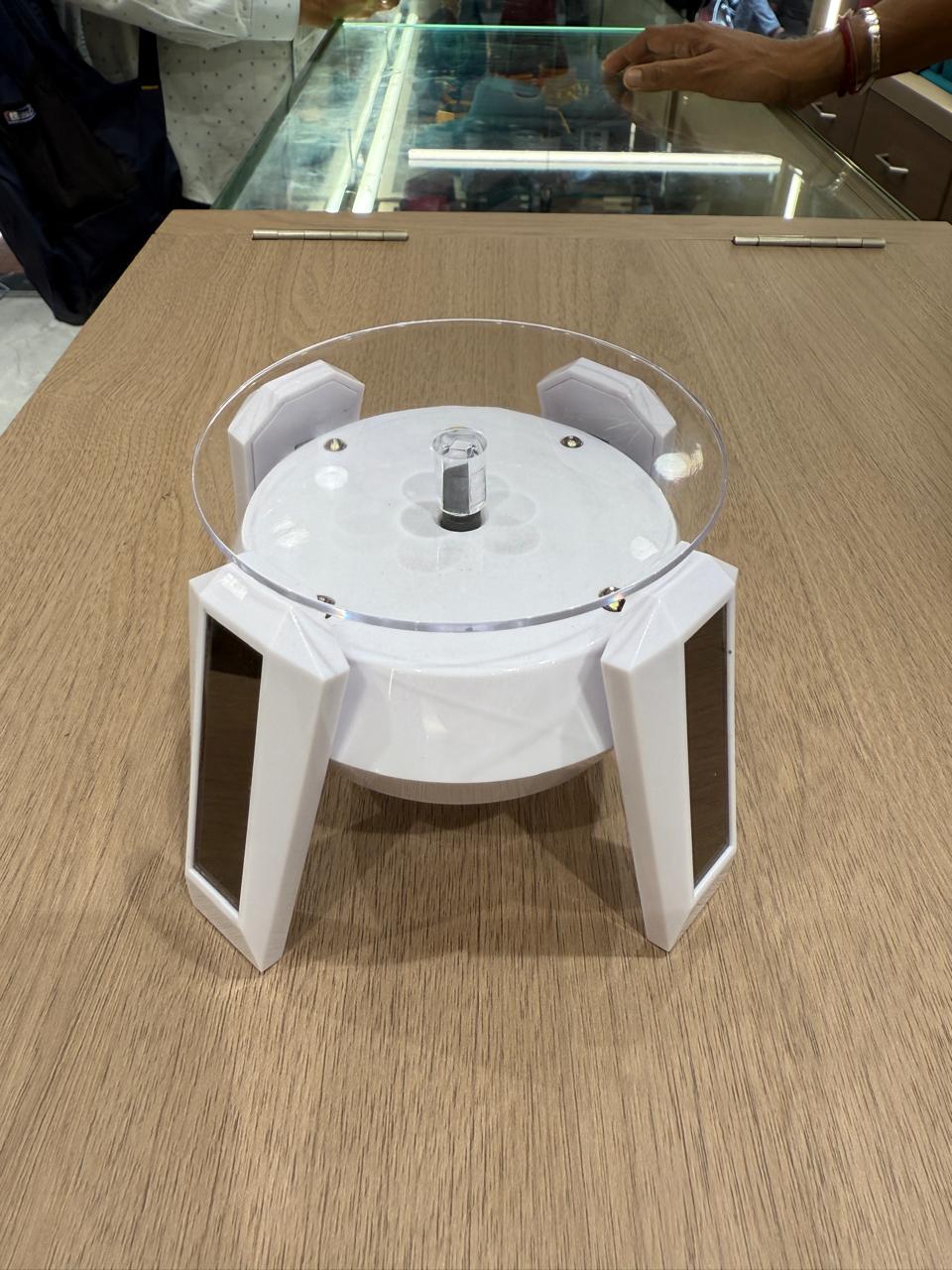 Pillar Solar Rotating Display Box
