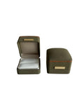 RING BOX - Olive Microfiber Suede Series