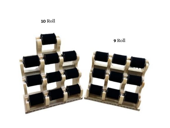 Bangle Stand - Black Velvet Natural wood