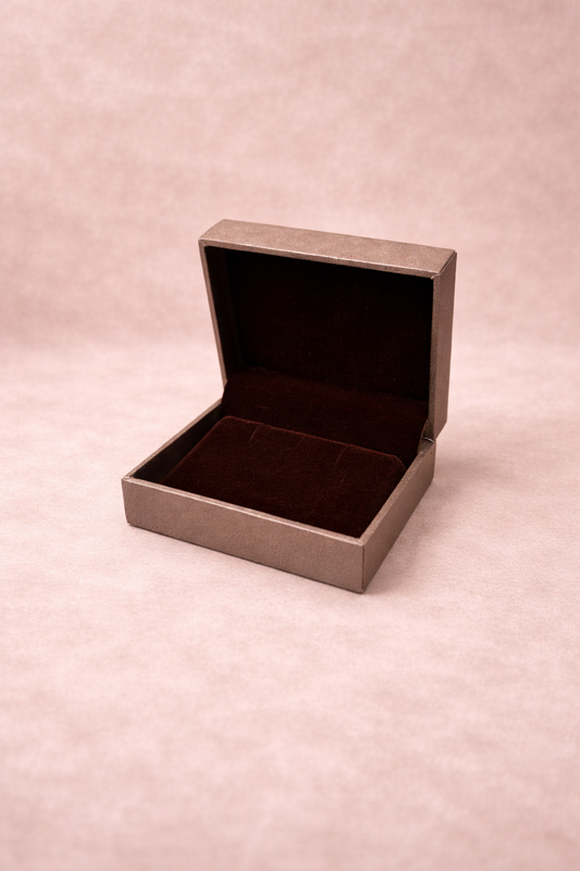 Metallic Gold Button Box (2x3.5 Inch)
