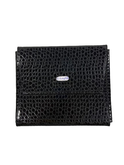 Necklace Folder - Black Crocodile