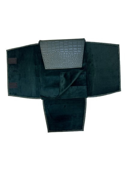 Bali Folder - Green Crocodile