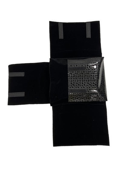 Necklace Folder - Black Crocodile