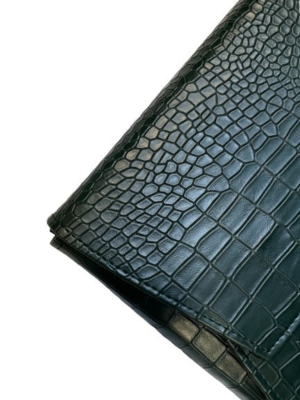 Bali Folder - Green Crocodile