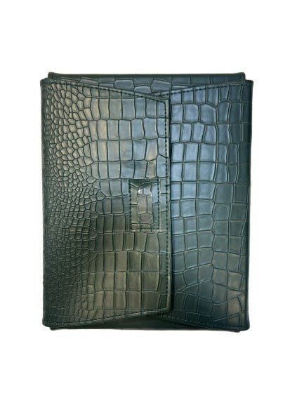 Bali Folder - Green Crocodile