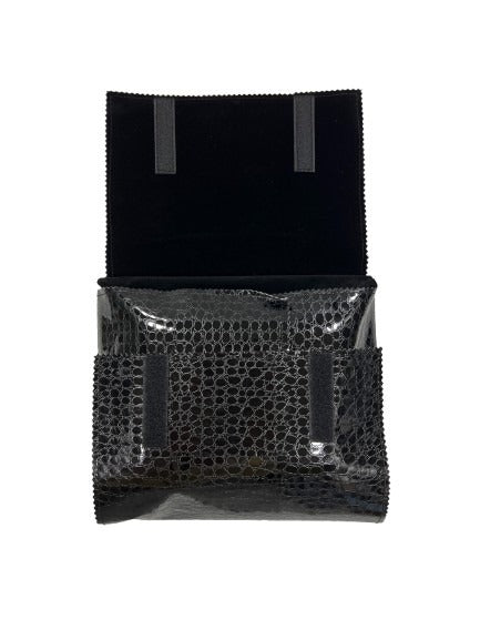 Bangle Folder - Black Crocodile