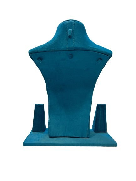 Peacock Blue Necklace Display - 16 Inch