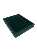 Green Velvet Stitch Tray - 5 Chain/ Bracelet (10x12 Inches)