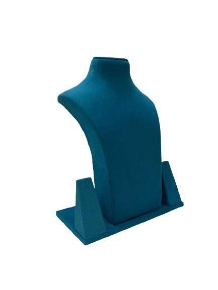 Peacock Blue Necklace Display - 16 Inch