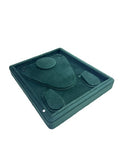 Green Velvet Stitch Tray- Necklace (10x12 Inches)
