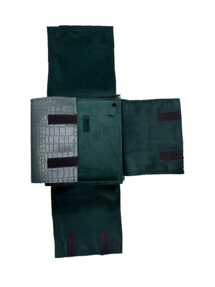 Necklace Kit Folder - Green Crocodile Folder