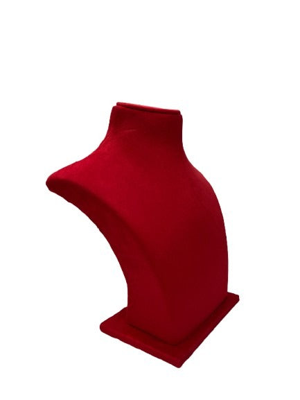 Hot Red Necklace Display - 10 Inch