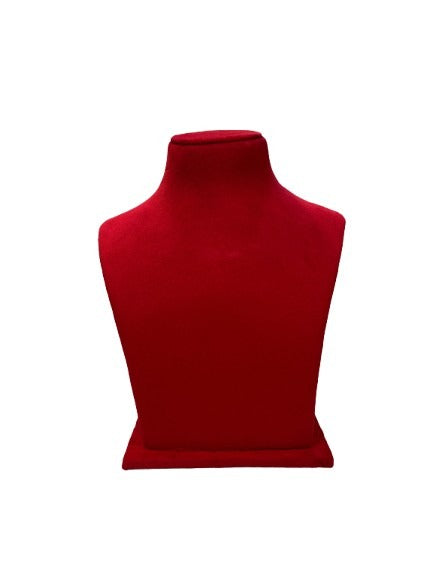 Hot Red Necklace Display - 10 Inch