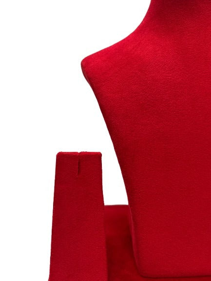 Hot Red Necklace Display - 10 Inch