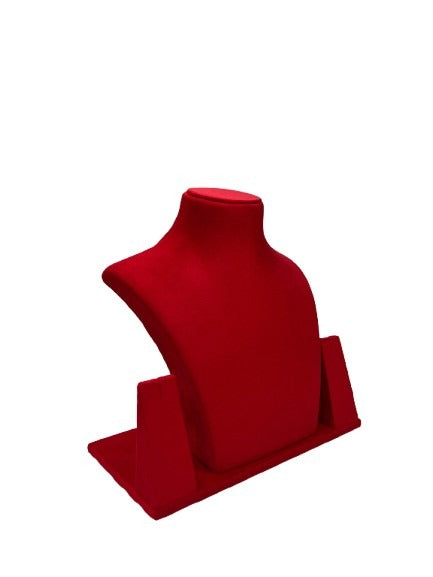 Hot Red Necklace Display - 10 Inch