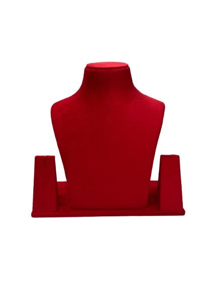 Hot Red Necklace Display - 10 Inch