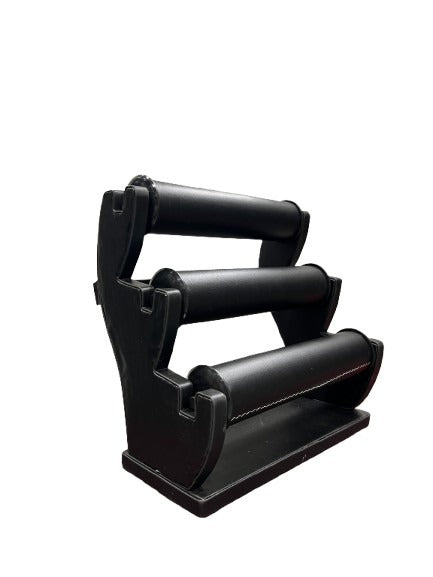 Bangle Roll Stand Black - Black Foam Display