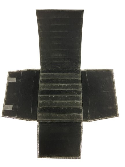 Nosepin Folder - Black Crocodile