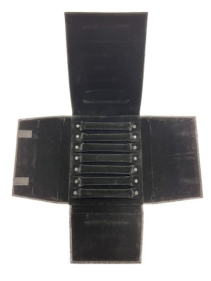 Ring Folder - Black Crocodile